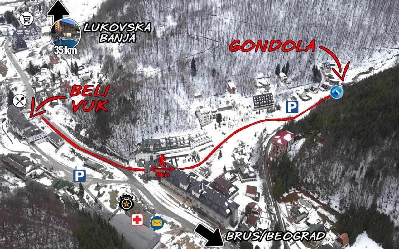 Beli Vuk - Brzece, Kopaonik Lejlighed Eksteriør billede